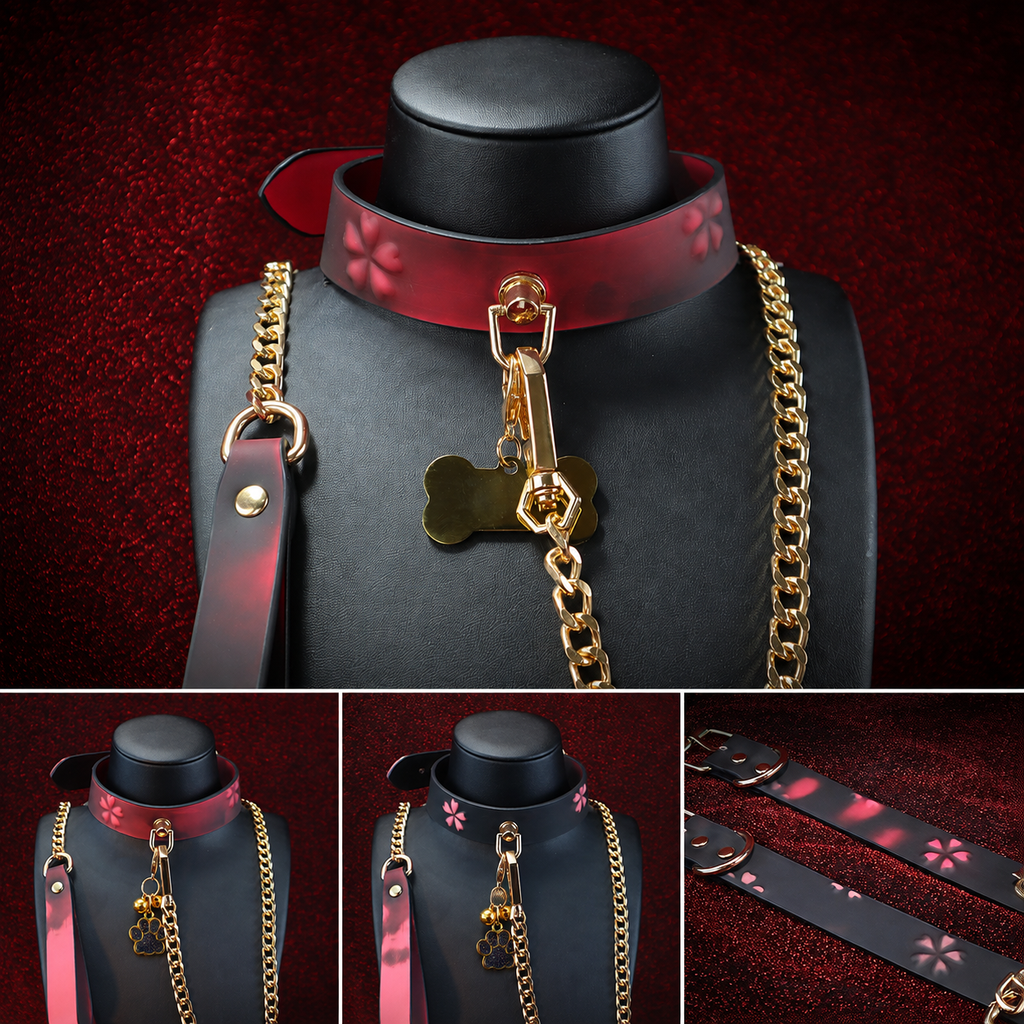 SHUYU Sakura Heat-Reactive PU Leather Collar