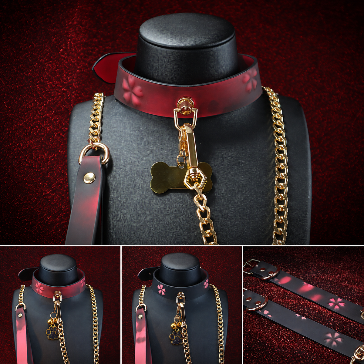 SHUYU Sakura Heat-Reactive PU Leather Collar
