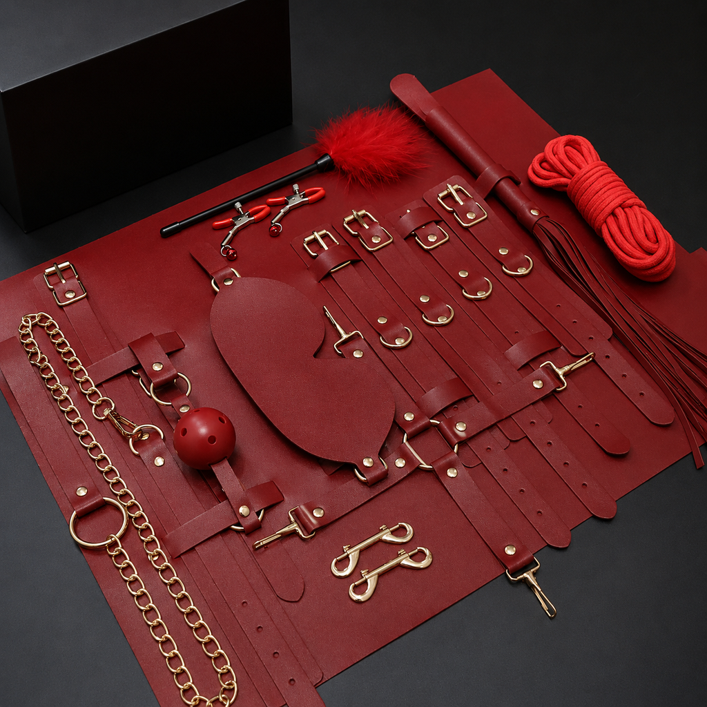 SHUYU Leather 12-Piece Restraint Set