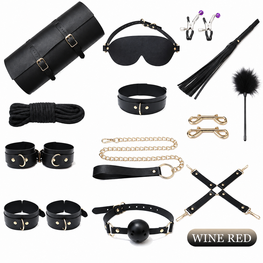 SHUYU Leather 12-Piece Restraint Set