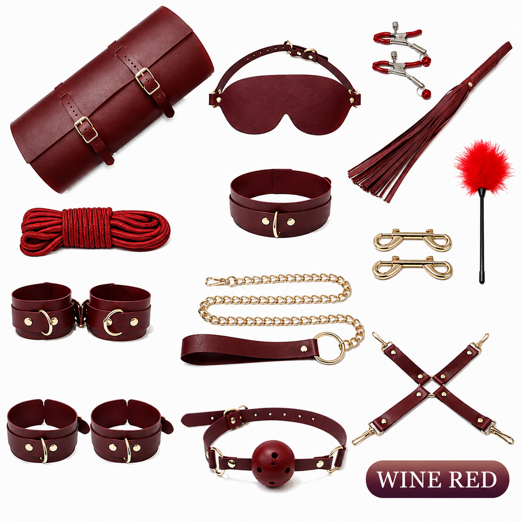 SHUYU Leather 12-Piece Restraint Set