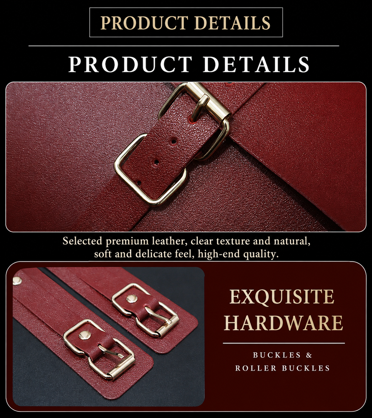 SHUYU Leather 12-Piece Restraint Set