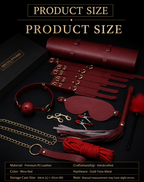 SHUYU Leather 12-Piece Restraint Set