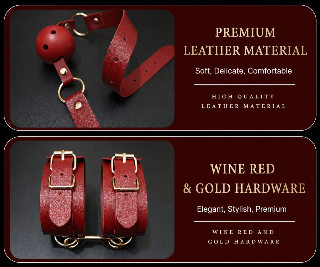 SHUYU Leather 12-Piece Restraint Set