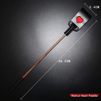 SHUYU Walnut Wood Paddles — Cat Paw & Heart — product view 0585