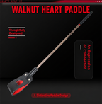 SHUYU Walnut Wood Paddles — Cat Paw & Heart — product view 0593