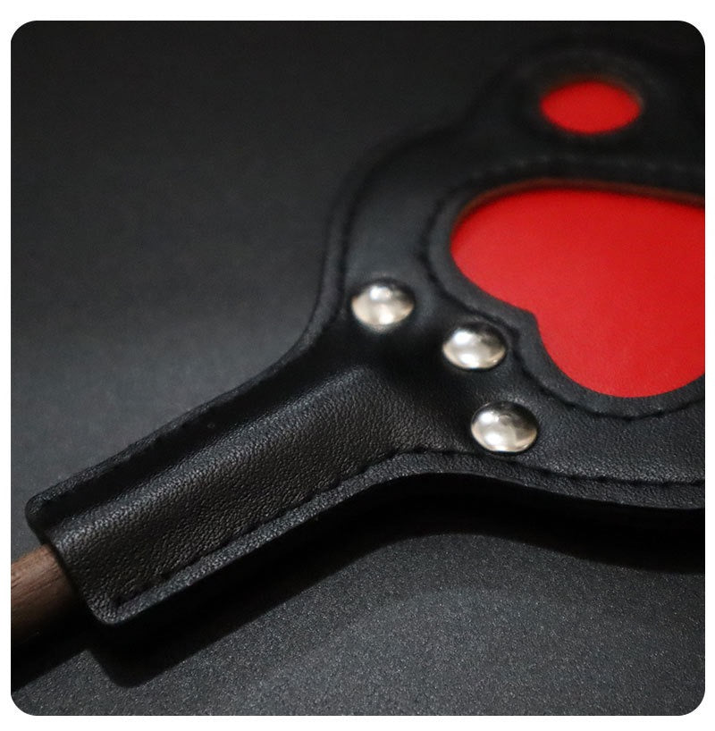 SHUYU Walnut Wood Paddles — Cat Paw & Heart — product view 0604